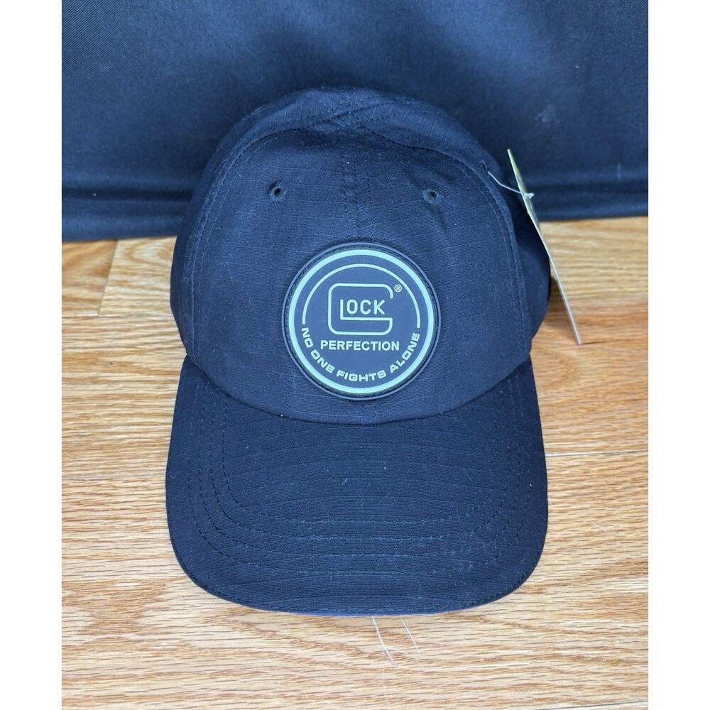 GLOCK Black Adjustable Ball Cap Lightweight Ear Protection Performance Hat